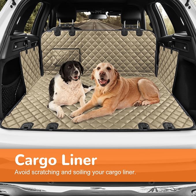 URPOWER XL Dog Seat Cover for Full-Size Truck Back Seat, Waterproof Hammock | 600D Oxford, Side Flaps with Zippers, Scratch Resistant, Non-Slip, Easy Install, Machine Washable, Dog Seat Belt Included - Image 5