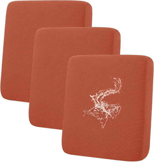 hyha Waterproof Couch Cushion Covers for Pets, Non Slip Sofa Seat Cover | Stretch Jacquard Fabric, Elastic Bottom, Non Slip Fit, Waterproof Protection, Pet Hair Protection (3 Pieces) by hyha