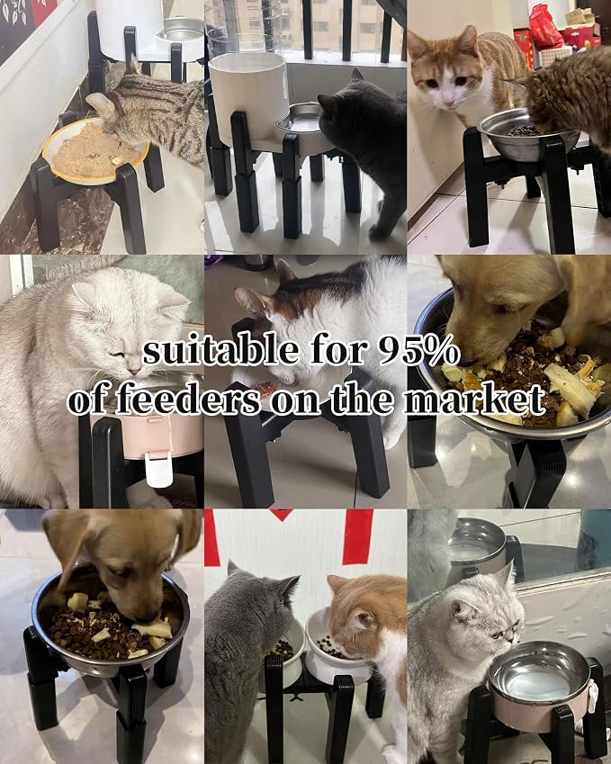 CZPET Dog Water Dispenser Stand, Pet Automatic Feeder Holder [Stand Only] | Elevated Pet Water & Food Bowl for Medium Dogs, Stable and Anti-Slip Raised Bowl - Image 7