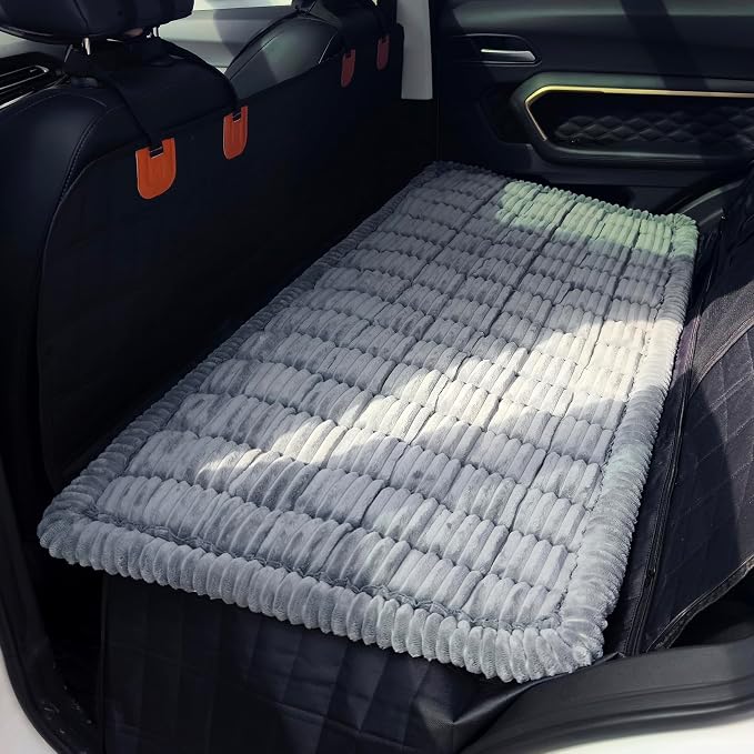 Dog Bed for Car, Backseat Pet Bed Mat, Dog Seat Cover for Car Back Seat, Non-Slip Travel Pet Mat, Fit for Backseat Extenders and Seat Covers (Bluegrey, 24.8x54inch) by HOMEREFROM