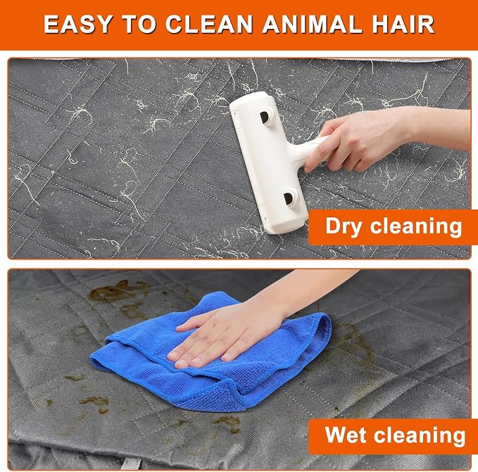 Dog Car Seat Cover for Chevy Equinox 2010-2025 | Waterproof Pet Bench Seat Cover for Back Seat, 600D Heavy Duty Scratch Proof Nonslip Truck Seat Covers for Dogs - Image 7