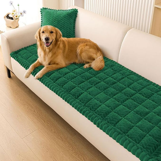 Smiry Couch Cover for Dogs, Non Slip Fuzzy Pet Sofa Covers Washable | Sofa Slipcovers for 3 Cushion Couch, Soft Thick Furniture Protector for Cats Dogs, Against Fur, Dirt, Scratch (27.6"x70.9") by Smiry