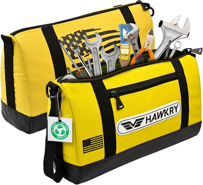 HAWKRY Oxford Waterproof Tool Bag – Small Tool Bag and Tool Pouch, Fishing Bag, Travel Pouch, Compact, Durable Small Travel Bag, Multipurpose Tool Bags for Men for Work, Fishing and Travel - Image 9
