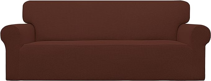 Easy-Going Stretch Oversized Sofa Couch Slipcover Washable Coffee | 1-Piece Extra large Sofa Cover Furniture Protector Couch Soft with Bottom for Kids, Polyester Spandex Jacquard by Easy-Going