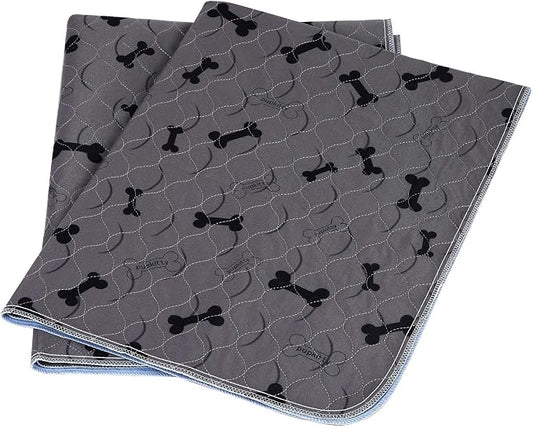 Washable Dog Pee Pads with Free Grooming Gloves,Non Slip Dog Mats with Great Urine Absorption,Reusable Puppy Pee Pads for Whelping,Potty,Training,Playpen by JdPet
