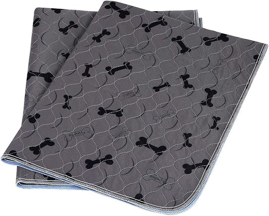 Washable Dog Pee Pads with Free Grooming Gloves,Non Slip Dog Mats with Great Urine Absorption,Reusable Puppy Pee Pads for Whelping,Potty,Training,Playpen by JdPet