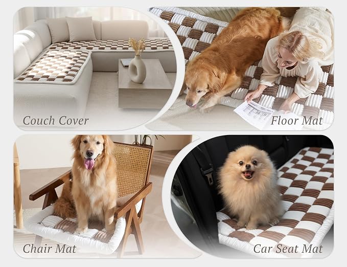 Couch Cushion Cover for dogs Sofa Cover Washable Pet Love Seat Couch Covers for Sofa Slipcovers Couch Protector Blanket for Dogs Sofa Cushion Covers for Pets Washable Pad Black 70x150cm/27.6x59in - Image 5
