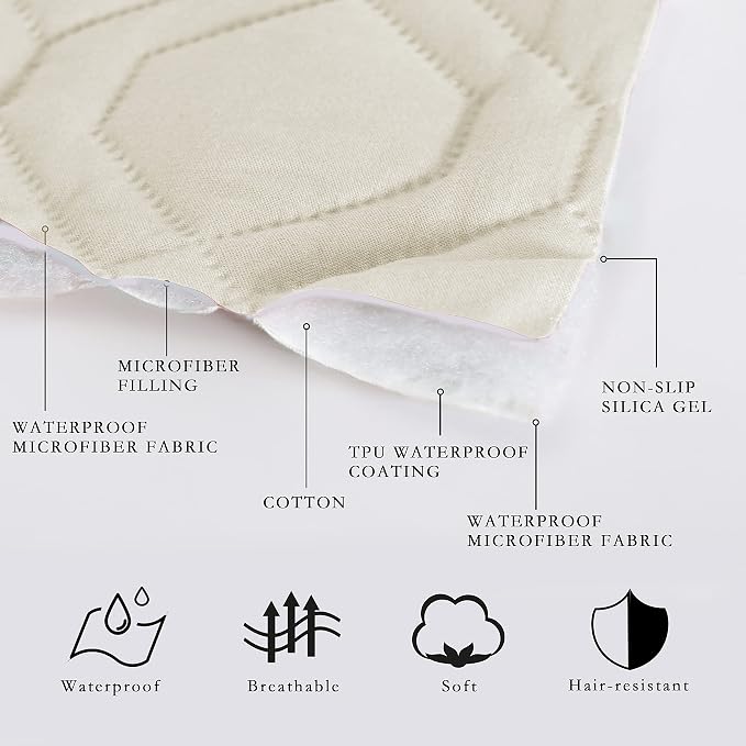 SUNNYTEX Waterproof Dog Bed Cover Dog Mat Pet Pad Pet Blanket for Couch Sofa Bed Mat Anti-Slip Furniture Protrctor - Image 2