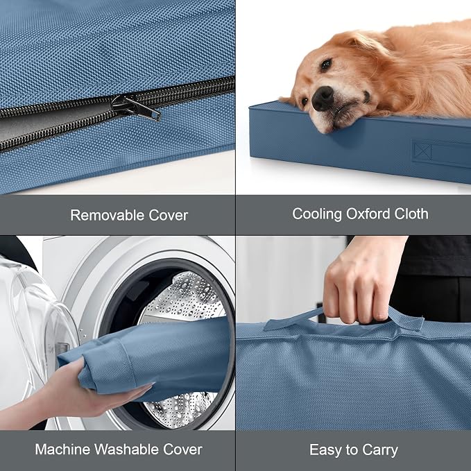 Waterproof Orthopedic Dog Crate Bed for Small Dogs & Cats | Egg Crate Foam, Fits 24x18 Crates, TPU Waterproof Layer, Machine Washable 1680D Oxford Cover, Small Pets Up to 20 lbs - Image 6