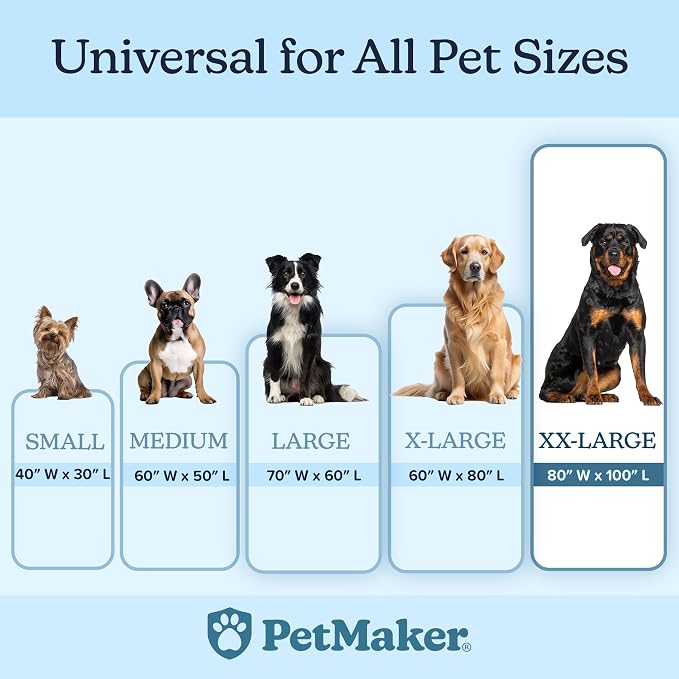 PETMAKER Dog Blanket - 80x100in Reversible Sherpa Blanket - Throw Blankets for Bed, Couch, Crate, or Car - Machine Washable Puppy Essentials (Tan) - Image 2