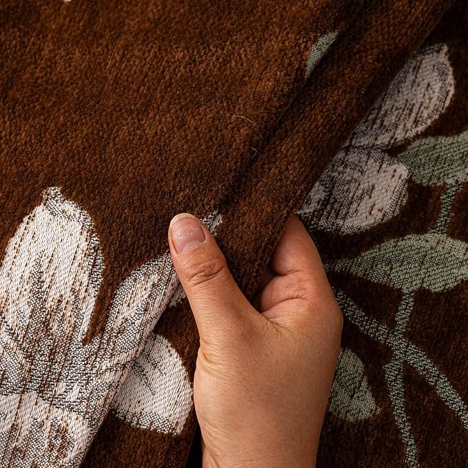 STACYPIK Vintage Floral Coffee Couch Cover Breathable French Garden Sofa Covers for 3 Cushion Couch Chenille Jacquard Pets Protector Slipcovers for Sectional, L Shape Love Seat Couch Cover-71X150IN - Image 5