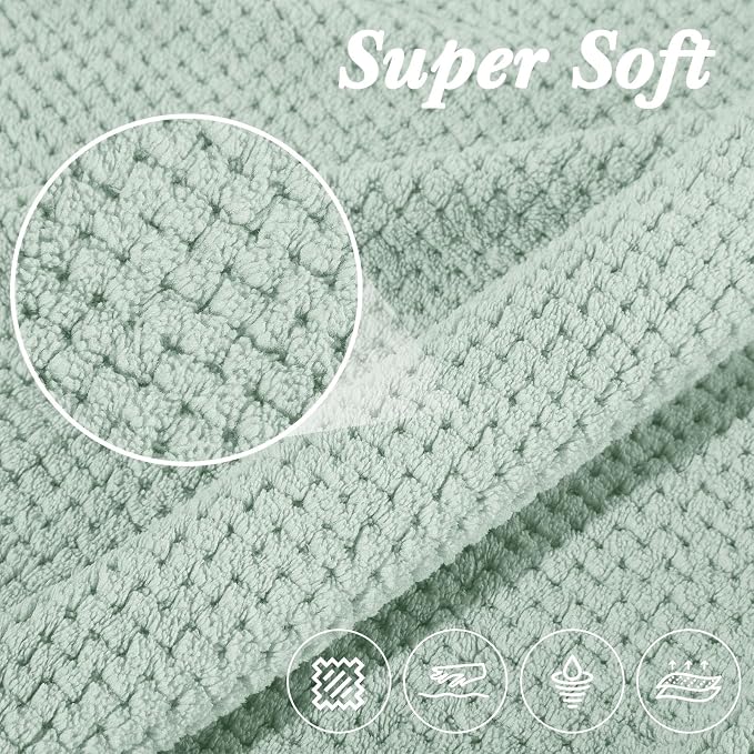 Newwiee 4 Pcs Oversized Bath Towel 40'' x 80'' Bath Sheet,Fresh Colors | Fluffy Microfiber Quick Dry, Extra Large Bathroom Towel, Soft Absorbent Adult Shower Sheet, Fall Halloween Decor, Spa Beach - Image 3