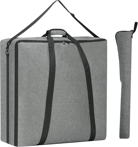 24" Dog Playpen Storage Bag, Suitable for Foldable Exercise Pet Playpens, Dog Fence Travel Bag with Handles for Camping and RV Trip, Waterproof Oxford Fabric Grey by YUFYIG