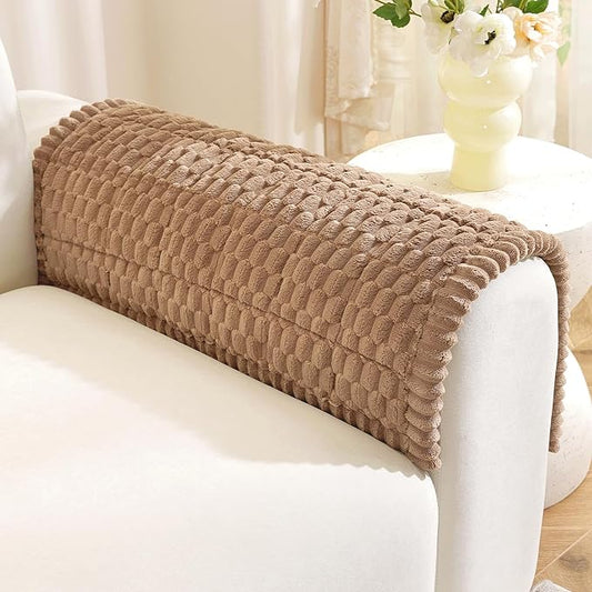 Royhom Couch Cover for Dogs Washable，Non Slip Sofa Protector for Pets | Durable & Easy Care, Soft Furniture Cover for Leather & Fabric Couches Against Claws, Spills & Fur, 20x24 Inch, Brown by Royhom