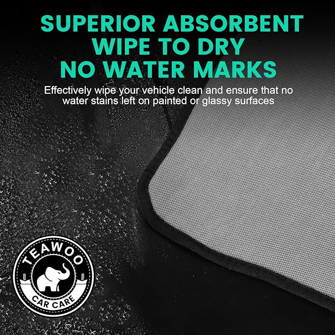 3 Pack Bulk Microfiber Towels for Cars, Microfiber Drying Towel, 35" x 24" | Extra-Large, Ultra-Absorbant Microfiber Drying Towel for Cars and Trucks, Super Absorbent Car Drying Towel, 600GSM - Image 4