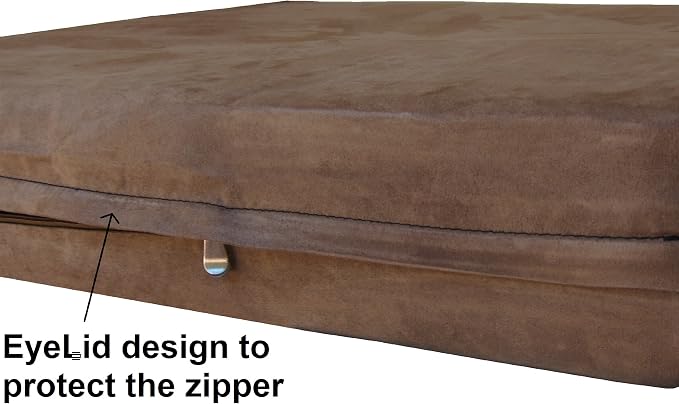 Dogbed4less Orthopedic Gel Infused Cooling Memory Foam Dog Bed for Large Dog, Waterproof Lining and Machine Washable Pet Bed Cover, XXL 55X37X4 Inches - Image 7