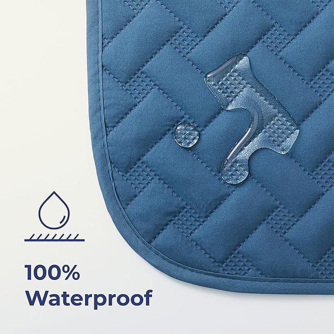 gogobunny 100% Double Sided Waterproof Dog Blanket Soft Pet Bed Cover Reversible Protect Furniture Couch Sofa Car for Puppy Cat Kids (Dark Blue/Light Blue, 40x50 Inch (Pack of 1)) - Image 2