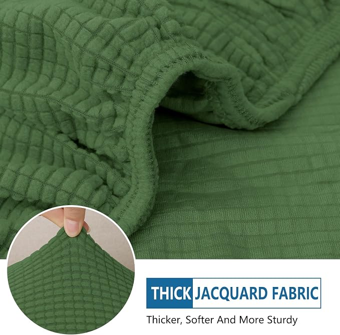 hyha Waterproof Couch Cushion Covers for Pets, Non Slip Sofa Seat Cover | Stretch Jacquard Fabric, Elastic Bottom, Non Slip Fit, Waterproof Protection, Pet Hair Protection (1 Piece for Large) - Image 5