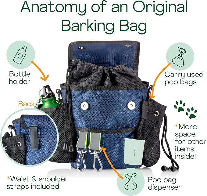 | The Original Dog Walking Bag | As Seen On Dragons’ Den | Lightweight & Practical Design | Carry Dog Toys, Dog Treats, Poop Bags & More With Ease | Extendable Shoulder Strap & Waistband - Image 4