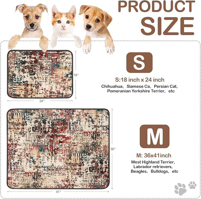 Qeils Washable Pee Pads for Dogs, Reusable Puppy Pads 36"x 41" 2 Pack | Leak-Proof, Super Absorbent Potty Training Pads With Non-Slip Backing For Crates, Floor, Playpen, Whelping & Furniture - Image 5