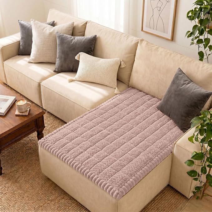 Smiry Couch Cover for Dogs, Non Slip Fuzzy Pet Sofa Covers Washable | Sofa Slipcovers for Sectional Couch, Soft Thick Furniture Protector for Cats Dogs, Against Fur, Dirt, Scratch (43"x63") by Smiry