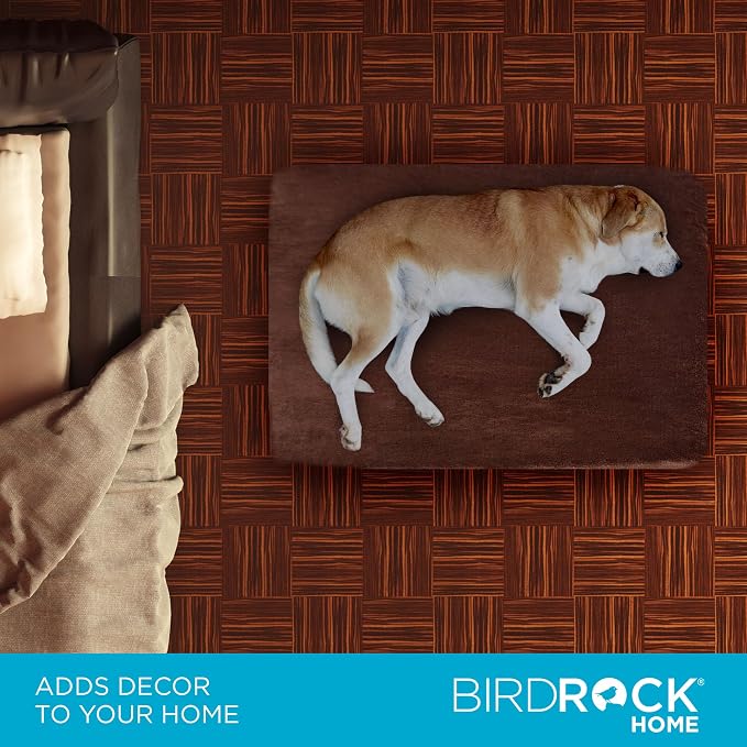 BIRDROCK HOME 2" Memory Foam Dog Bed | Ultra Soft Plush Pet Bed | Removable Cover | Pet | Crate Bed (34 x 22, Brown) - Image 4