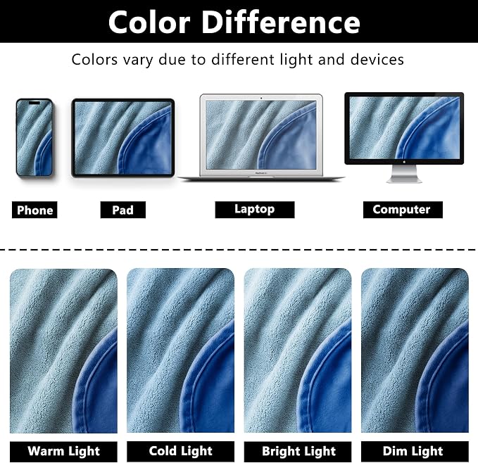 Waterproof Dog Blankets, Washable Pee Proof Pet Blanket for Couch, Soft Reversible Puppy Throw Furniture Protector Cover for Bed Sofa-68"x82",Navy Blue+Stone Blue | Soft Velvet & Flannel, TPU Leak-Proof Liner, Machine Washable, Fits Couch and Bed, 68" ... - Image 9