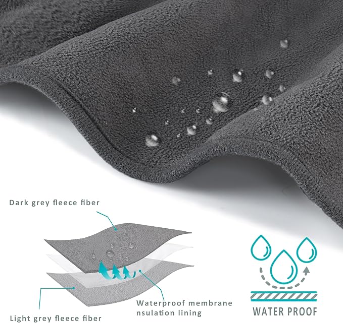 Kritter Planet Waterproof Dog Blanket, Washable Liquid Proof Dog Blanket for Couch Sofa, Reversible Furniture Protector Cover for Dogs, Blanket for Small Medium Large Pets - Image 3