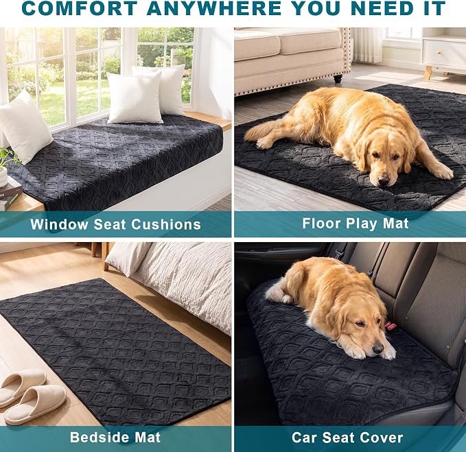 KRFOONN Couch Cover for Dogs Non Slip Washable Plush Sofa Protector, 03 | Pet Sofa Slipcovers for 3 Seaters Cushion Couch, Scratch Resistant, Soft Boho Pet Covers for Couches & Sofas (35.5" x 83") - Image 6