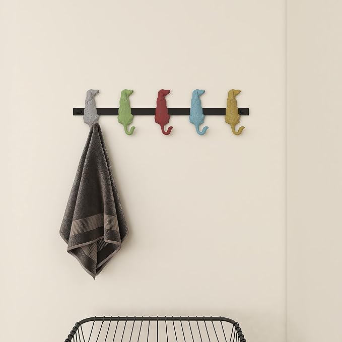 Metal Dog Wall Hooks 19"W, 5"H - 55513 - Image 7