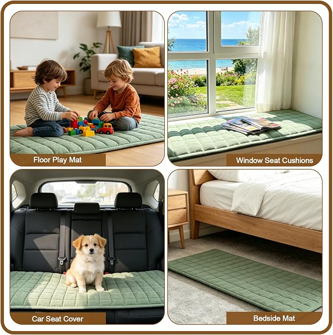 HAOYONG Couch Covers for Dogs Washable, Non Slip Fuzzy Durable Couch Covers for Extra Large Loveseat Sofa Pet Friendly Furniture Protector Covers Dog Mat for Couches (Dark Green, 27.6"×70.9") - Image 5