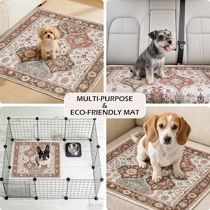 INVENHO 2PACK Washable Pee Pads for Dogs, Reusable Dog Pads Upgrade Non-Slip Dog Pee Pads Heavy Absorbency Puppy Pee Pads Quick Dry Whelping Pads/Waterproof Puppy Training Pad - Image 6