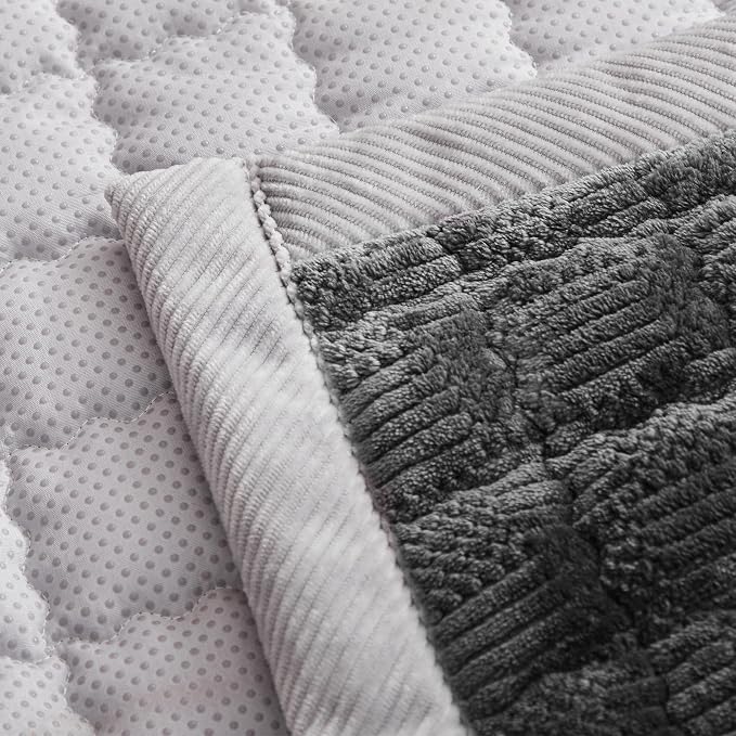 Couch Cover for Dogs Washable,Non-Slip Fuzzy Sofa Covers for Pets | Thick Soft Furniture Protector Fits Loveseat & Sectional,Against Fur&Dirt(Dark Gray, 1pc/27.6"x82.7"/Seat Cover) - Image 7