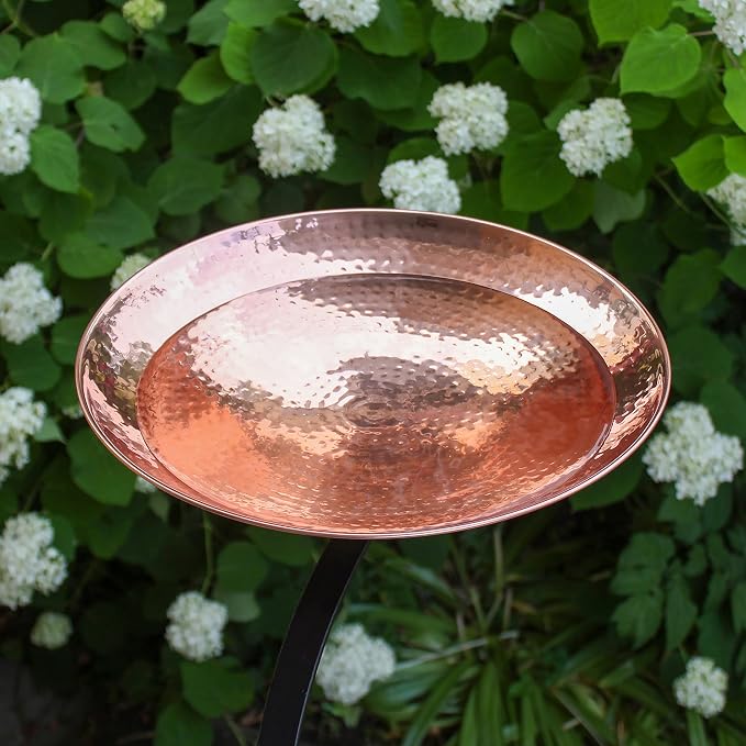 Achla Designs 201-2003 Rail Mount Bracket Birdbath, Polished Copper Plated - Image 4