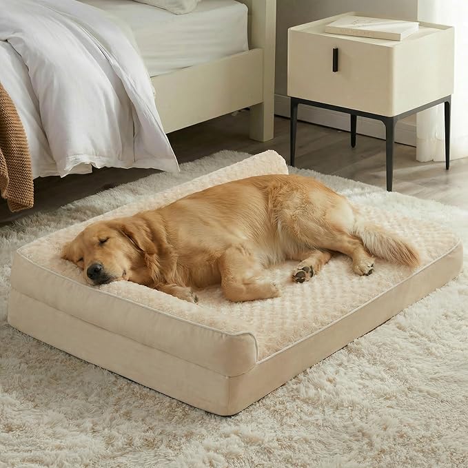 BFPETHOME Orthopedic XXL Dog Beds Large Sized Dog, Washable Couch Bed | Removable Cover, Waterproof Lining, Non-Slip Bottom, Large Pet Sofa with Sides for Big & Senior Dogs, Cozy Sleeping Bed by BFPETHOME