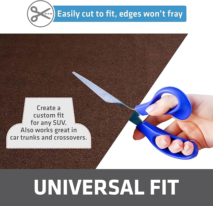 Drymate Premium Reversible Cargo Liner Mat (Brown/Charcoal), (60” x 84”), Seat Cover/Trunk Liner - Absorbent/Waterproof/Durable - Vehicle Protection Mat for SUVs, Trucks, Vans, Cars, Dogs (USA Made) - Image 4