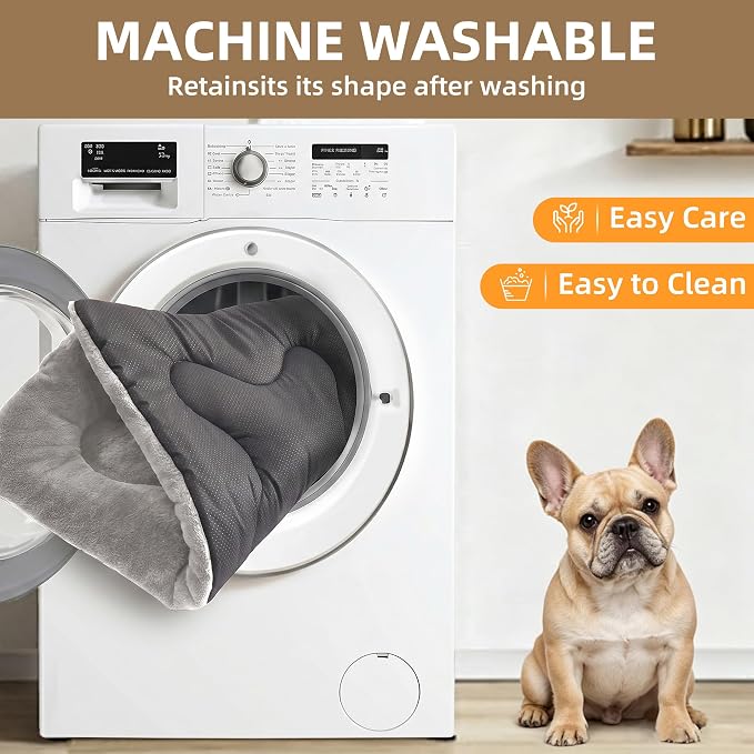 Dog Bed 22" for Metal Crate Pad, Washable Kennel Mat for Small Puppy & Cats | Soft faux rabbit fur, non-slip,machine wash/dry, plush cushioning, for crates, floors & travel, multiple sizes for all breeds - Image 5