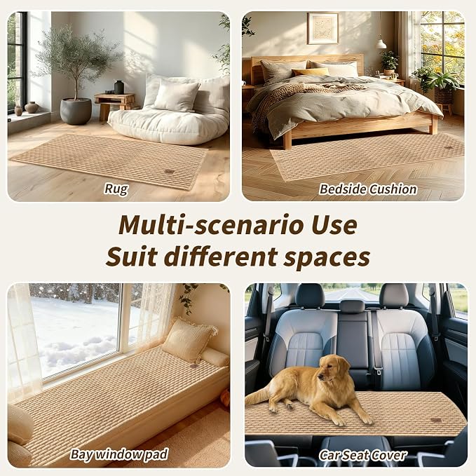 Couch Covers for Dogs Washable, Velvet Dog Couch Cover Protector, Fuzzy Plush Pet Sofa Cover for Backrest Armrest, Sofa Covers for Pets(1,Light Brown,27.6"x27.6",Single Seater) - Image 6