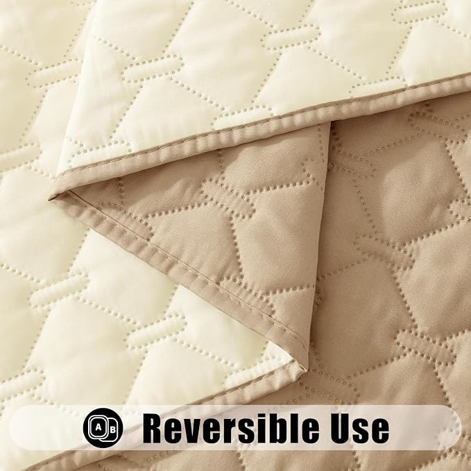 Smiry Waterproof Dog Bed Cover Blanket, Reversible Pet Blanket | Soft Reversible, Washable Leakproof Cats Dogs Couch Cover for Sofa, Couch, Furniture (30x53 Inch) - Image 3