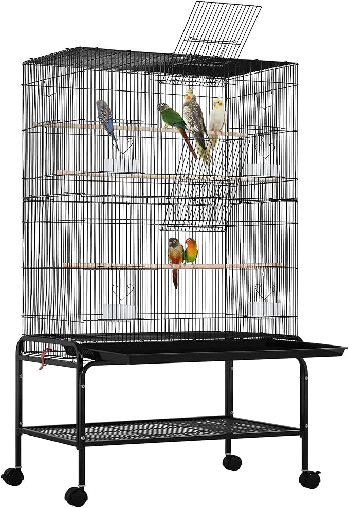 Yaheetech 53'' Large Bird Cage Budgie Cage for Parakeets Cockatiels Conures Lovebirds Parrots with Rolling Stand by Unknown