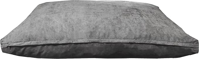 Dogbed4less Medium Memory Foam Dog Bed Pillow with Orthopedic Comfort, Waterproof Liner and Grey Microsuede Pet Bed Cover 37X27 Inches - Image 5