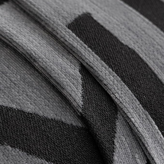 VClife Bohemian Oversize Sofa Cover Washable, Non Slip Chenille Couch Cover for 3-4 Cushion Couch Sofa Pet Furniture Protector Modern Tribal Black Gray Sofa Slipcover for Sectional Couch 71''x150'' - Image 8
