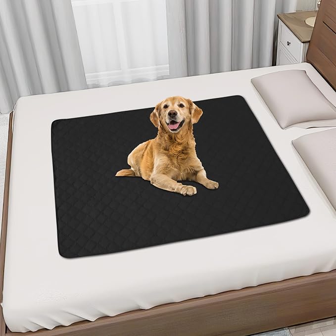 Easy-Going 100% Waterproof Dog Bed Cover, Non-Slip Pet Blanket for Furniture, Washable Couch Cover, Repleasement Sofa Cover (40X50 in,Black) - Image 3