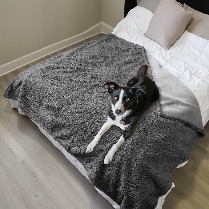 Kritter Planet Waterproof Reversible Pet Blanket for Dogs and Cats | 60 x 80 Inch, Waterproof Cover for Sofa and Bed, Washable Protection Against Fur, Dirt, Scratches and Everyday Messes - Image 5