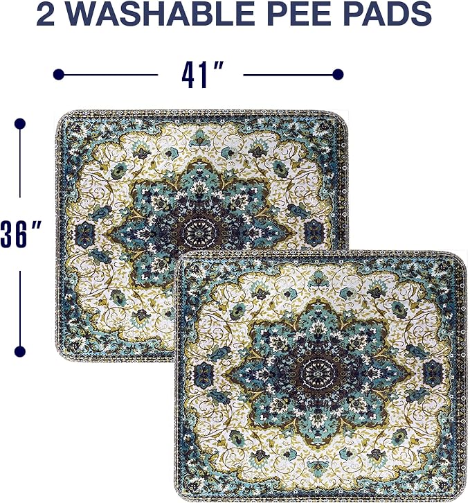 PUPIBOO Washable Pee Pads for Dogs and Cats - Super Absorbent Reusable Puppy Training Pads - 100% Waterproof, Leak-Proof & Non-Slip Whelping Pads for Pet Housebreaking - Image 2