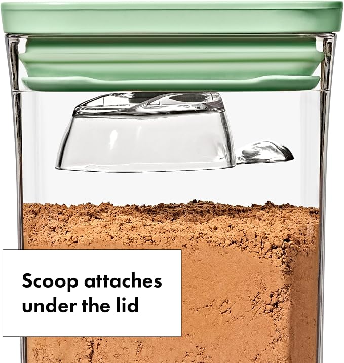 OXO Good Grips 3-Piece POP Container Set with Mini Scoops - Limited Edition Pistachio - Image 5
