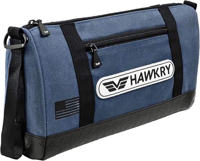HAWKRY Heavy Duty Canvas Tool Bag – Waterproof Canvas Zipper Pouch, Garden Tool Bag, Construction Bags Heavy Duty, Small Zipper Pouch, Motorcycle Tool, Multipurpose Fishing Bag by HAWKRY