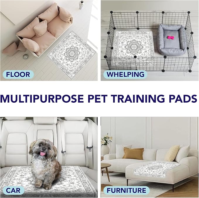 PUPIBOO Washable Pee Pads for Dogs and Cats - Super Absorbent Reusable Puppy Training Pads - 100% Waterproof, Leak-Proof & Non-Slip Whelping Pads for Pet Housebreaking - Image 4