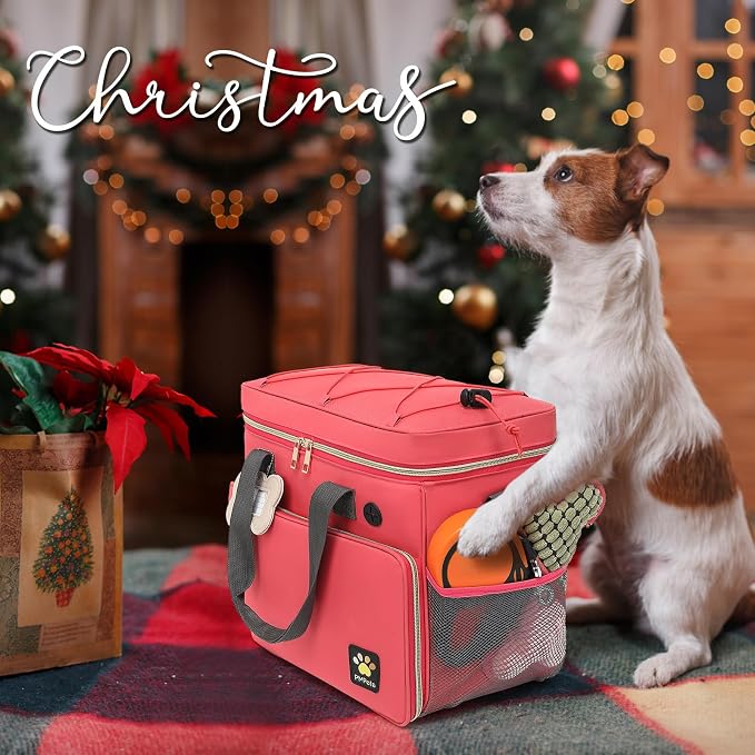 Multi-Function Pet Travel Bag - Ideal for Week Away/Overnight Trips - Cat & Dog Travel Accessories with Diaper Bag Style & Multiple Pockets - Image 2