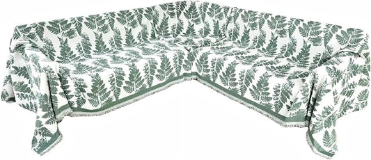 1OO% Waterproof Sectional Couch Covers for Dogs L Shaped Corner Sofa Cover Washable Chenille Sofa Slipcovers Blanket Modern Jacquard Pet Furniture Protector (91"x276", Sage Green) by SYJOVIA